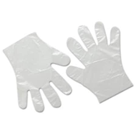 Inteplast Disposable Gloves, Polyethylene, L, Clear GLLG2K